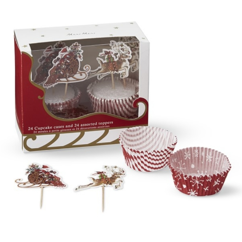 Williams Sonoma MERI MERI Christmas Cupcake Kit